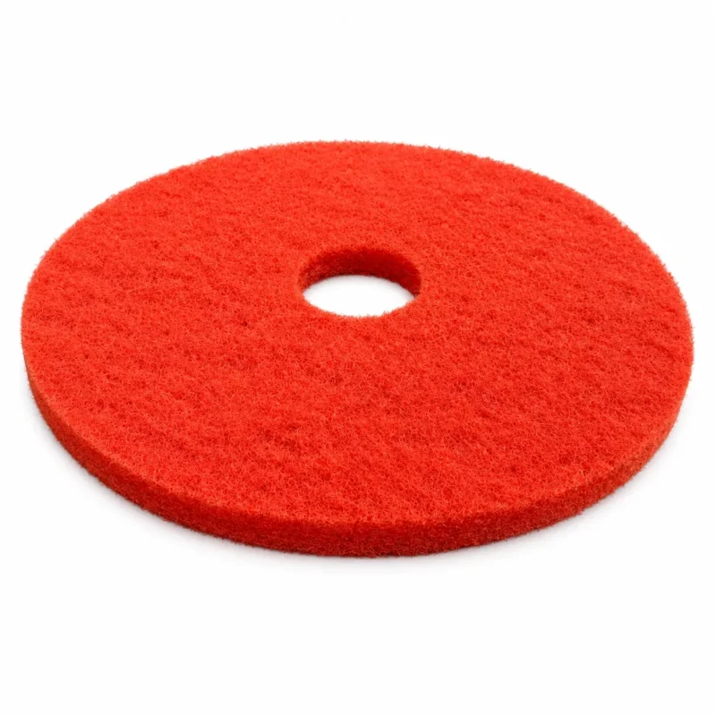 17 Inch Red Floor Scrubber Cleaning Pad for Daily Floor Maintenance