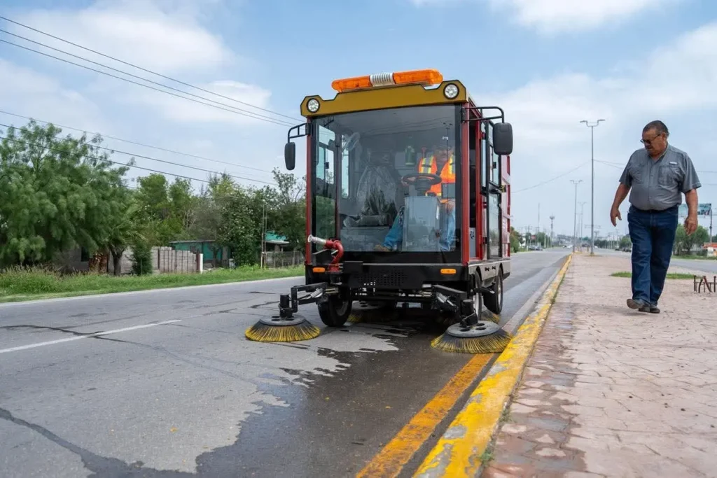 Electric Street Sweeper in Mexico